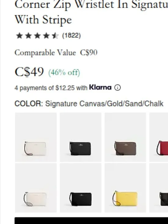 New Coach Wristlet - Picture 3 of 3